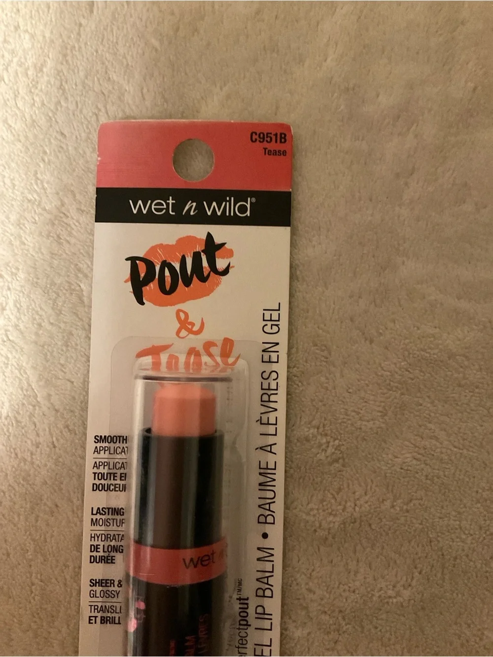 wet n wild Pout Gel Lip Balm - Soft Coral Pink